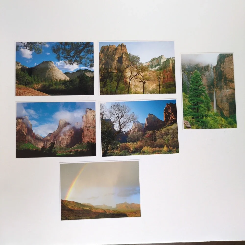 Vytg 1989 Zion National Park Utah Postcard Prints Set of 12 Larry‎ Ulrich